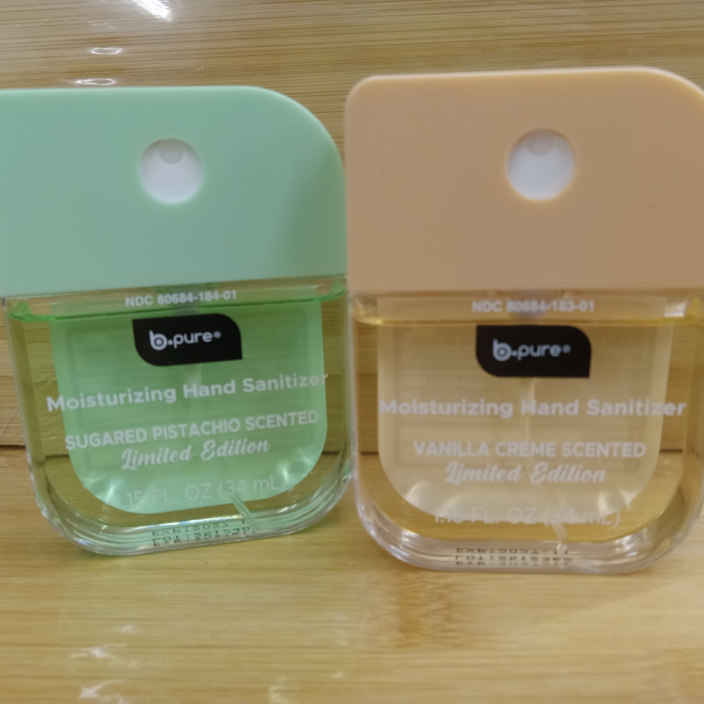 b.pure Sugared Pistachio Moisturizing Hand Sanitizer - And Vanilla Cream
